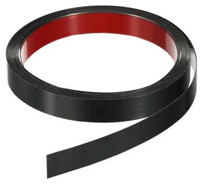 Immagine prodotto di Striscia decorativa in acciaio inossidabile autoadesiva con finitura a specchio, 5 metri x 20 mm, colore nero