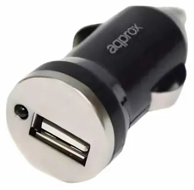 Produktbild von Approx appUSBCARV4, Auto, Zigarettenanzünder, 5 V, Schwarz, Silber