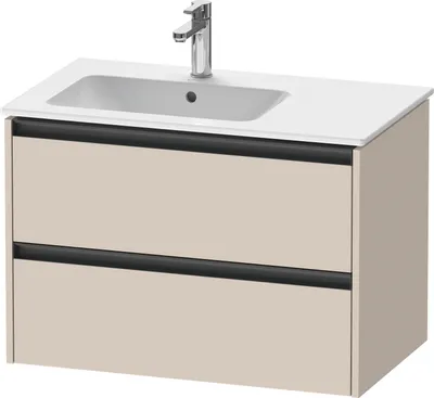 Produktbild von Duravit Ketho.2 Wastafelonderkast 81x48x54,9 cm Supermat Taupe