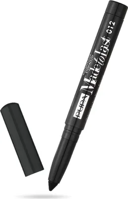 Zdjęcie produktu dla PUPA Milano Made to Last Waterproof Eyeshadow, Krem, Wygładzający, Czarny, Extra Black, 1 kol., 1,4 g