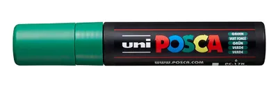 Obrázek produktu pro POSCA uni PC-17K, 1 kusů, Zelená, Rozšířený hrot, Černá, Zelená, 1,5 cm, Inkoust na vodní bázi