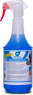 Produktbild von Desinfektionsreiniger Wellness/Spa 1L zur Reinigung und gleichzeitigen Desinfektion besonders für Solarium Sauna-, Yogamatten-, Fitnessgeräte-, Massageliegenreiniger