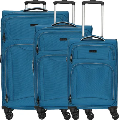 Produktbild von D&N Travel Line 9204 - Trolley-Set, 3tlg. (blau)