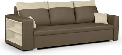 Produktbild von 3-Sitzer-Sofa mit Schlaffunktion PABLO1 - Hellbraun/Creme