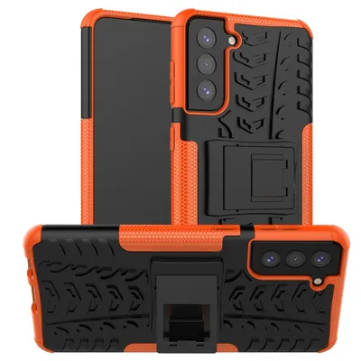 Immagine prodotto di Custodia per Samsung Galaxy S21 Plus, cover protettiva in silicone arancione