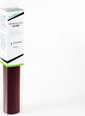 Produktbild von craftcut G28 Plotterfolie glänzend BURGUNDY 30,5 x 300 cm