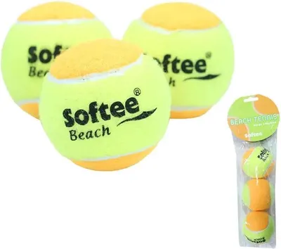 Produktbild von Softee Beach Tennis Tennisbälle Gelb 3 Balls Gelb 3 Balls