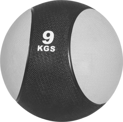 Produktbild von GORILLA SPORTS® Medizinball - 9kg Gewichte, mit griffiger Oberfläche, aus Gummi, Grau - Slam Ball, Gewichtsball, Trainingsball, Slamball