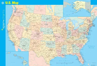 Produktbild von U.S. Map Sparkcharts