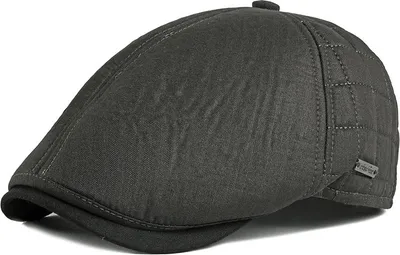 Zdjęcie produktu dla Stylowy beret męski Gregory w ciemnosiwym kolorze KP26114