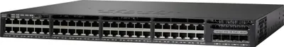 Produktbild von Cisco Catalyst WS-C3650-48PS-S, Managed, L3, Gigabit Ethernet (10/100/1000), Power over Ethernet (PoE), Rack-Einbau, 1U