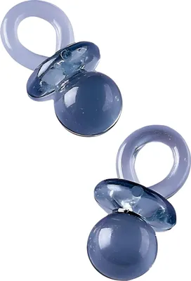 Produktbild von KNORR prandell 218005320 Dekostreu Baby "Schnuller" 4 cm transparent blau