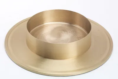 Produktbild von Osterkerzen Kerzenhalter Messing Gold Matt für Ø 100 mm Kerzen