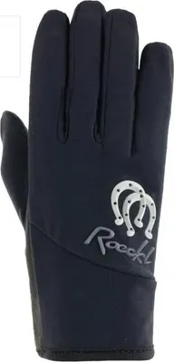 Produktbild von Roeckl Keysoe Kinder Reithandschuh schwarz mit silber gefüttert, Roe17_Gr.:3