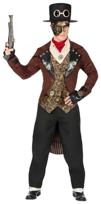 Produktbild von Steampunk Aeronaut Deluxe Herren Kostüm Größe: M