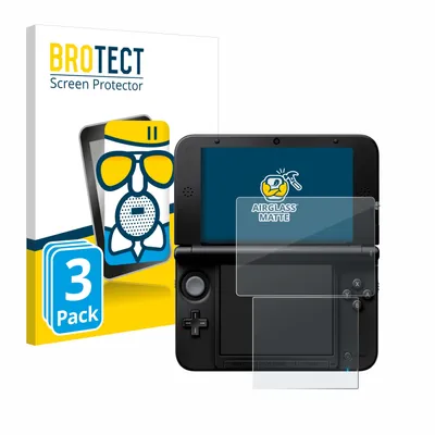 Produktbild von 3x BROTECT Entspiegelungs Schutzglas für Nintendo 3DS XL SPM7800 Schutzfolie Panzer Folie Glas Display Schutz matt