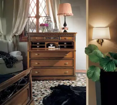 Image de Design Möbel Schlafzimmer Luxus Braun Kommode mit Schubladen Holz