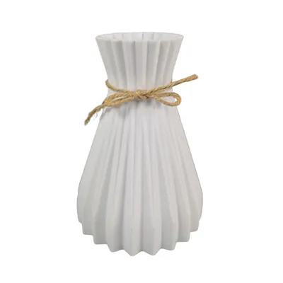 Produktbild von Plastikvase Trockenblumenkorbhalter Handwerk DIY Home Office Party Dekoration-Weiss