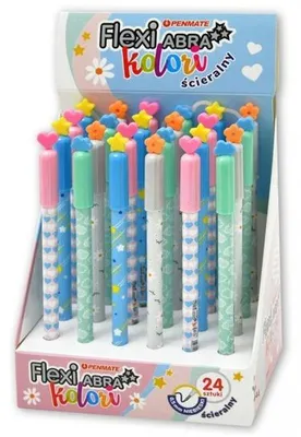 Imagen del producto de Bolígrafo borrable Flexi Abra Kolori Love (paquete de 24 unidades)