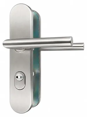 Produktbild von Edelstahl Langschild Haustür- Schutzbeschlag 10/92 mit Kernziehschutz Dr/Dr re