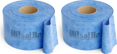 Produktbild von Isolbau Dichtband P3 Blau - 100 m Abdichtband Wasserdichtes Dichtungsband für Sanitär, Dusche, Bad und Fliesen, Balkon und Terrasse, Abdichtung für Innen- & Außenbereich - 120 mm