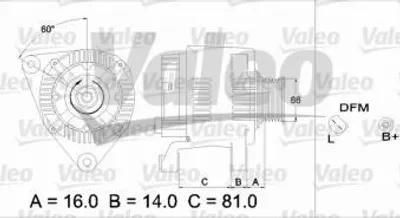 Produktbild von Valeo Generator  437173