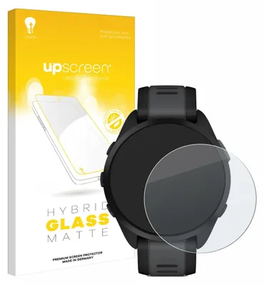 Produktbild von upscreen Entspiegelungs Schutzglas für Garmin Forerunner 165 Music Schutzfolie Panzer Folie Glas Display Schutz matt