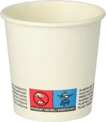 Produktbild von Trinkbecher Pappe To-Go 0,1?l, 6?cm – 1000 Stück, -