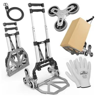 Produktbild von Stufenkarre Treppensackkarre - Aluminium - 80 kg - Klappbar - Vollgummireifen