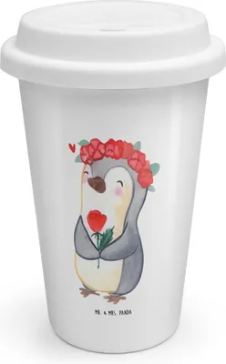 Produktbild von Mr. & Mrs. Panda ToGo Kaffeebecher Jungfrau Astrologie - Weiß - Geschenk, Geburtstagsgeschenk, Geschenke für Frauen, To Go Becher, Tierkreiszeichen, Thermobecher, kaffee