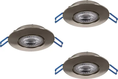 Immagine prodotto di EGLO Zujar, faretti a incasso, 1 lampada, LED, 3000 K, 340 lm, nichel
