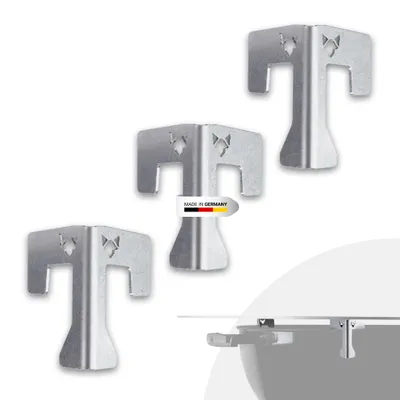 Produktbild von Universelle Abstandshalter, Set mit 3 Stück, für Feuerplatten, hitzebeständig