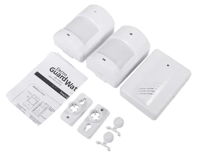 Obrázok produktu pre Pohybový senzor, bezdrôtový alarm, bezpečný systém, zvončekový alarm pre domácnosť (1 prijímač, 2 vysielače)