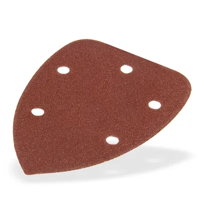 Produktbild von Schleifpapier K80 Klett für Dreieckschleifer Deltaschleifer 95x138mm 10tlg.