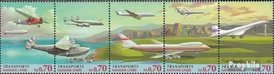 Produktbild von Briefmarken UNO - Genf 1997 Mi 314-318 Fünferstreifen (kompl.Ausg.) postfrisch Verkehrswesen