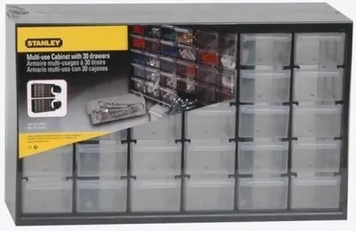 Zdjęcie produktu dla Organizer na narzędzia Stanley 1-93-980, 30 przegródek, Skrzynka narzędziowa