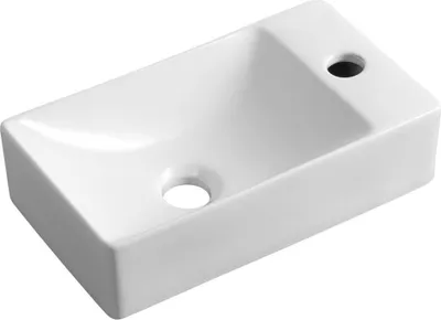 Immagine prodotto di MARGITHA lavabo in Vetroceramica 38x22cm, foro per rubinetto a destra, bianco