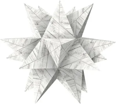Produktbild von Faltblätter Aurelio Stern 'Shabby Chic' 100g/qm 15x15cm VE=33 BLatt