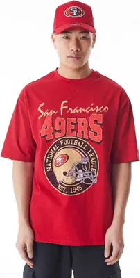 Produktbild von New Era Nfl Helmet Grphc Oversized San Francisco 49ers Kurzarm-t-shirt Rot L Mann Rot L