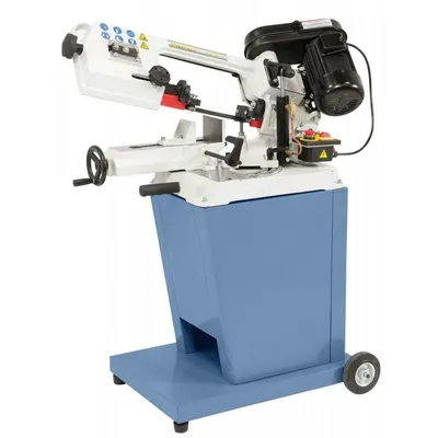 Zdjęcie produktu dla Piła taśmowa do metalu -45°-+60° 125 mm 90° 750 W 400 V 730 mm wysokość robocza Piła taśmowa do metalu Piła