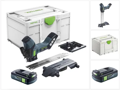 Zdjęcie produktu dla Festool ISC 240 EB-Basic akumulatorowa pilarka do izolacji 18 V 240 mm + 1x akumulator 3,0 Ah + Systainer - bez ładowarki
