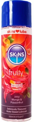 Image de Skins - Lubrifiant Fruité À Base D'eau Mangue & Fruit De La Passion 130 Ml