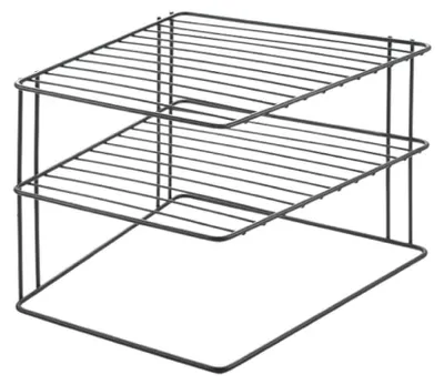 Eckregaleinsatz 2-stufig 25x25x19 cm TouchTherm schwarz