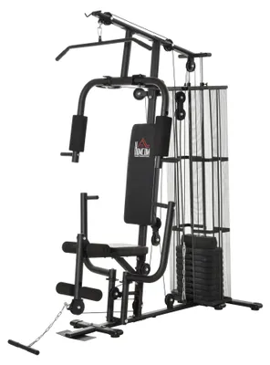Immagine prodotto di Stazione Fitness Palestra Multifunzione in Acciaio Nero