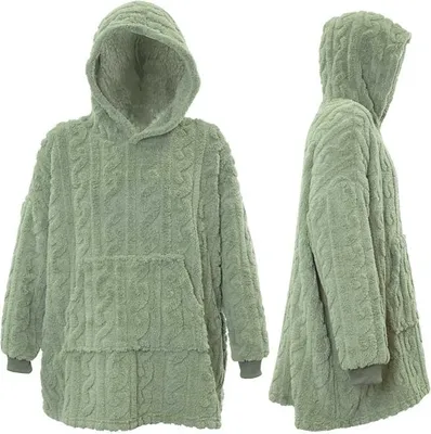 Produktbild von Unique Living - Kapuzenpullover Pleun Tea Green 70x57x87