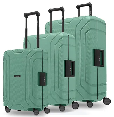 Productafbeelding van REDOLZ trolley Essentials 15 Trolley-Set 3-delig Sea Green mintgroen 55cm