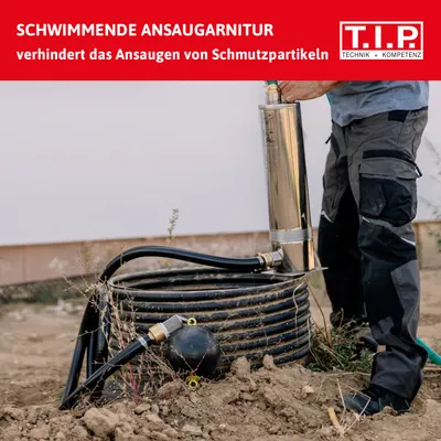 Produktbild von T.I.P. Ansauggarnitur - 2 m, mit Ballschwimmer und Fußventil, schwimmende Entnahme, 31018