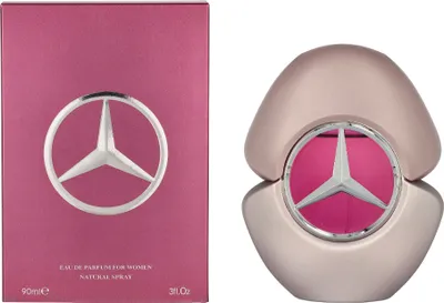 Produktbild von Mercedes-Benz Woman 90 ml, Frauen, 90 ml, Blackcurrant leaf, Gardenia, Birne, Jasmin, Orangenblüte, Kaschmirhölzer, Moschus, Sandelholz, Vanille, ALCOHOL DENAT., PARFUM/FRAGRANCE, AQUA/WATER/EAU, ETHYLHEXYL METHOXYCINNAMATE, ETHYLHEXYL...