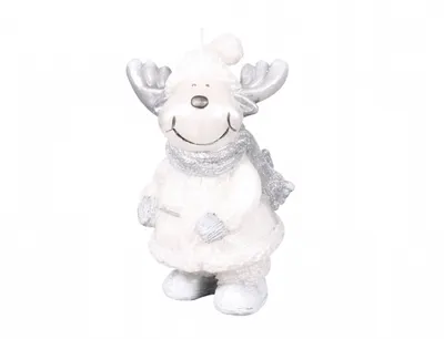 Image de Bougie de Noël orignal 10 x 15 cm blanc
