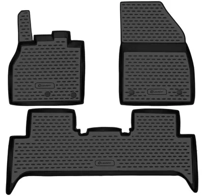 Image de ELEMENT Tapis de sol 3D en caoutchouc compatibles avec Renault Scenic, 2009-2016 | 3 pièces
